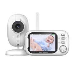 Cámara monitor de bebé Yoredot Visión nocturna inalámbrica 3.5'' 2000mAh 20H Modelo mejorado con pantalla LCD de vida útil extendida Blanca 127/220v